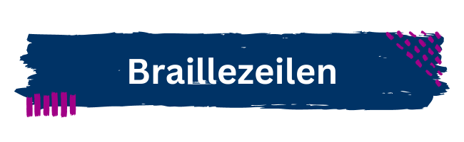 Braillezeilen Bild Überschrift